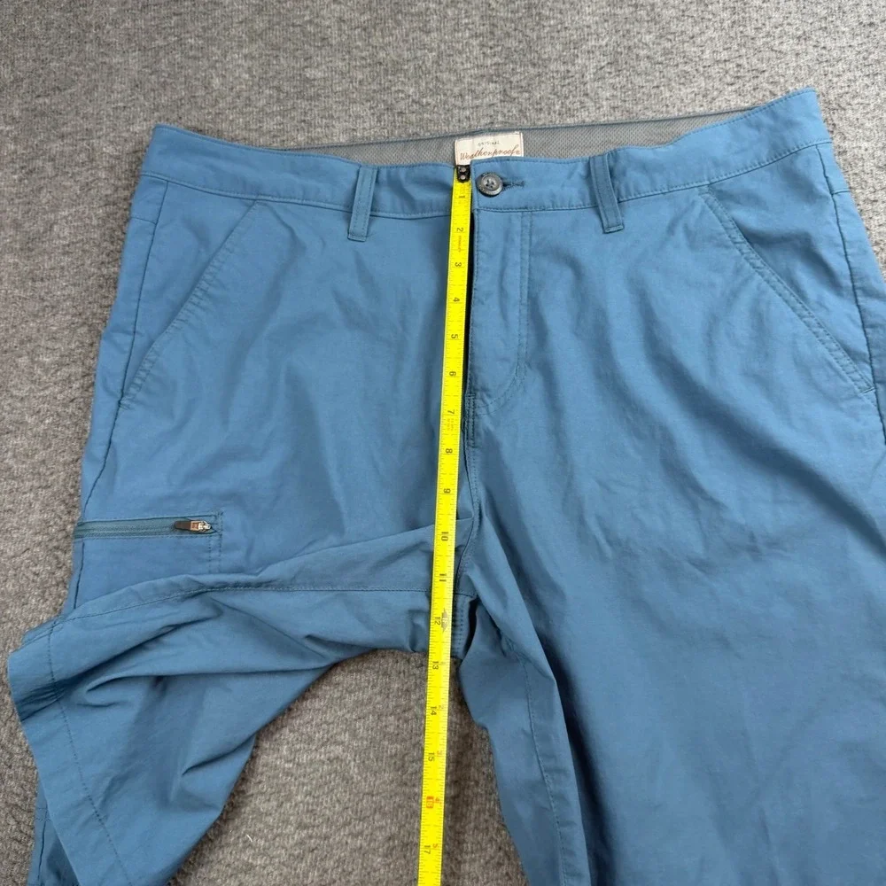 Weatherproof Vintage Shorts Mens 36 Blue Regular Fit Nylon Spandex Cargo 1361276